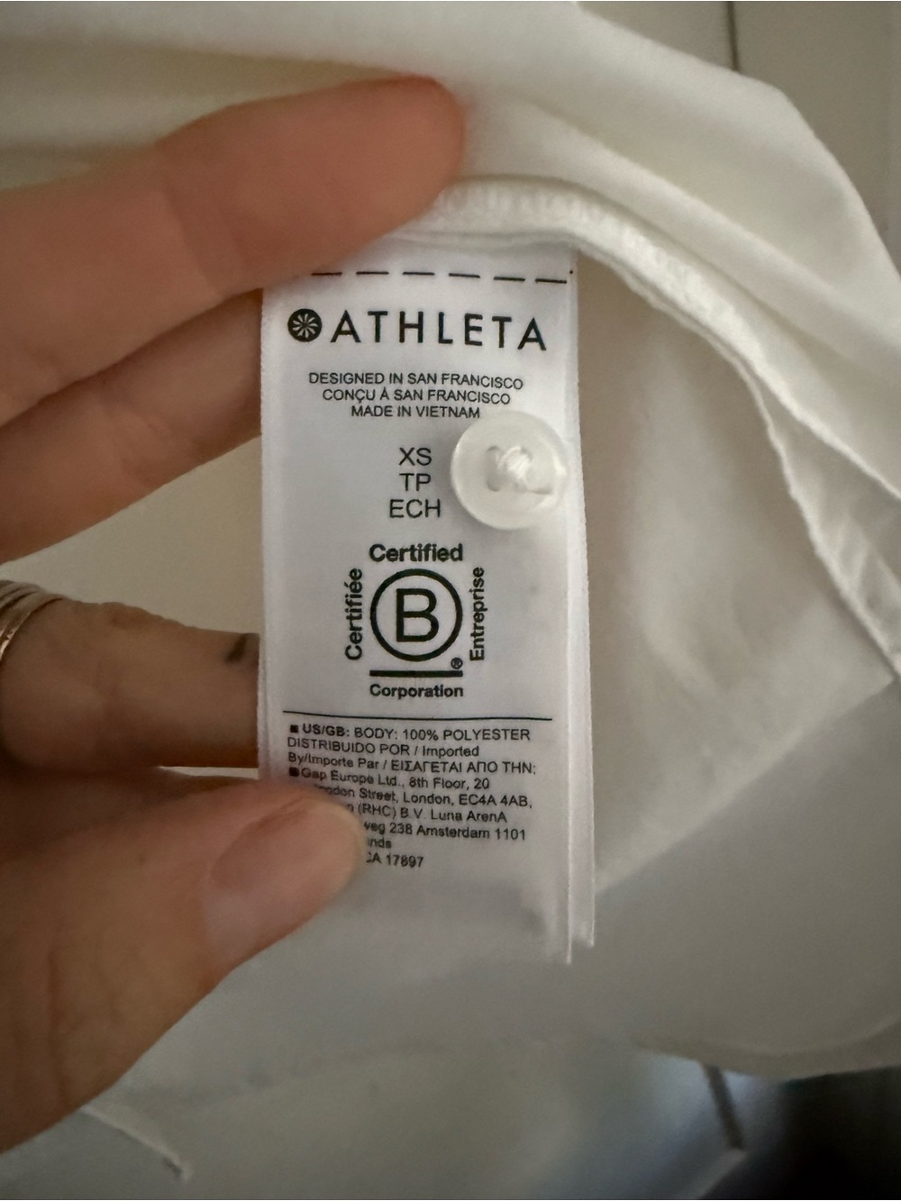 Athleta White Uptown Button-Down Shirt - Picture 6 of 6